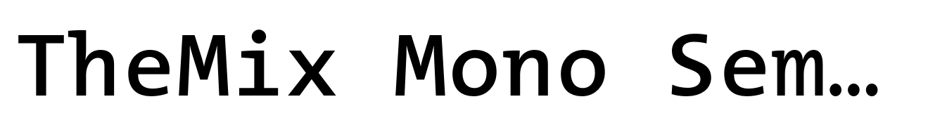 TheMix Mono SemiBold